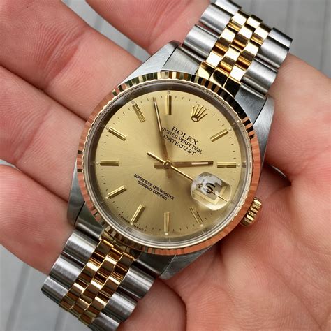 rolex datejust 16233 two tone|rolex datejust 16233 price.